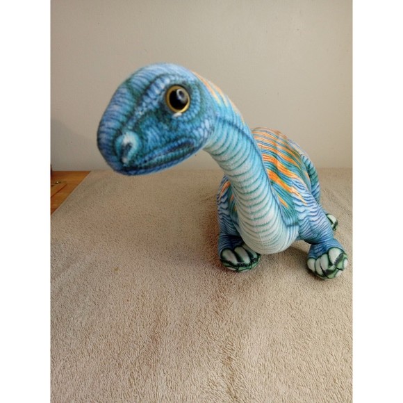 Blue Dinosaur Plush Stuffed Animal Toy 24” Brachiosaurus Brontosaurus Long Neck - Picture 3 of 4